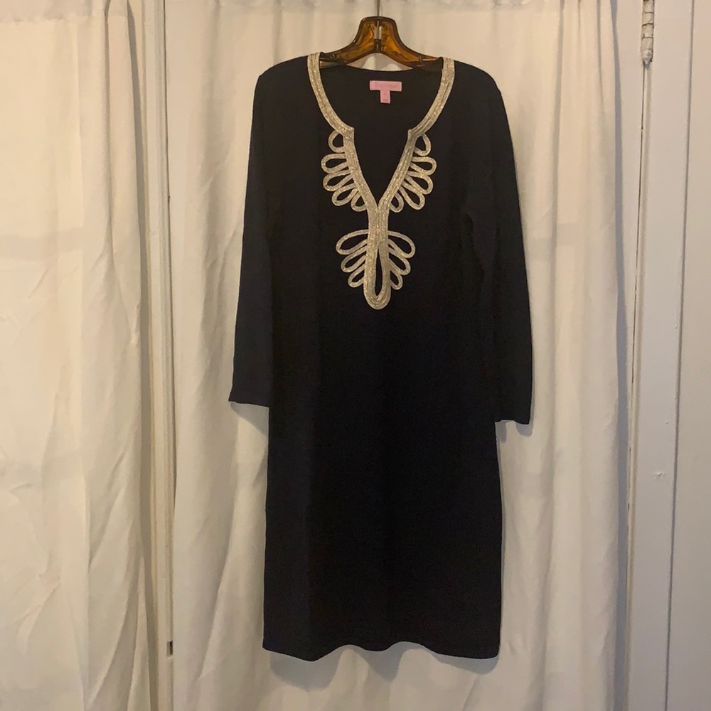 Lily Pulitzer Navy Wool Sweater Dress